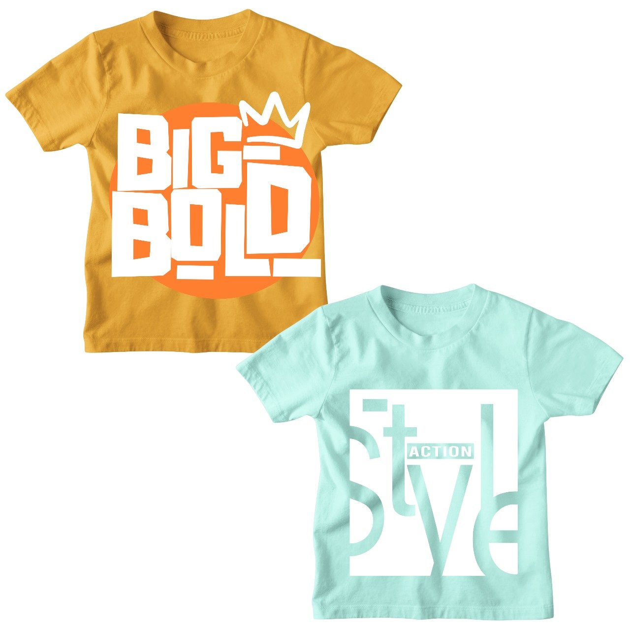 Kids' Bold Graphic Printed T-Shirt Combo